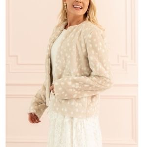 RACHEL PARCELL Super Soft Print Faux Fur Jacket XXL NEW!